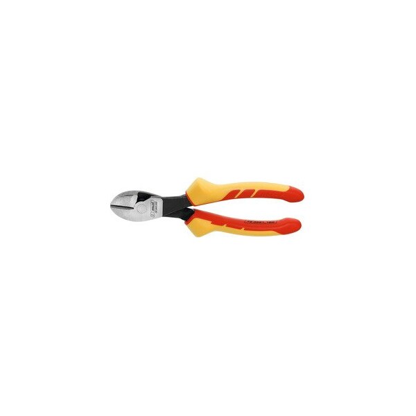 Heavy-duty diagonal side cutter VDE insulated- overall length: 180mm